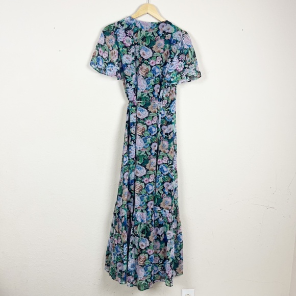 & Other Stories Floral Wrap Dress Size 36 - Picture 6 of 6